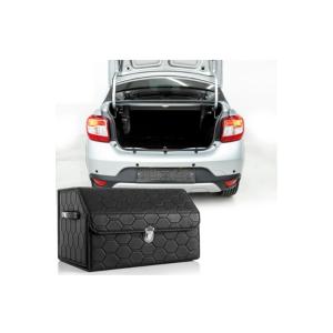 BARCAR Kapitone Deri Oto Bagaj Düzenleyici - Siyah