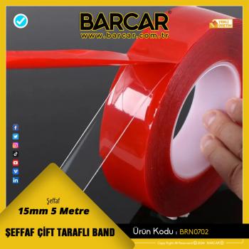 CS-BT015 15MM*5M SİLİKON ÇİFT TARAFLI BANT