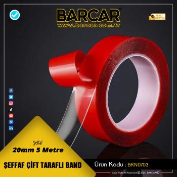 CS-BT020 ŞEFFAF ÇİFT TARAFLI BANT