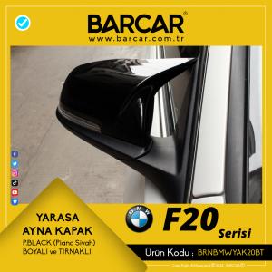 BMW F20 Kasa Yarasa Ayna Kapağı Piano Black (Piano Siyahı) Tırnaklı Model
