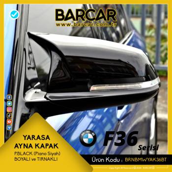 BMW F36 Kasa Yarasa Ayna Kapağı Piano Black (Piano Siyahı) Tırnaklı Model