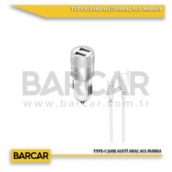 TYPE-C ARAÇ ŞARJ ALETİ ACL MARKA