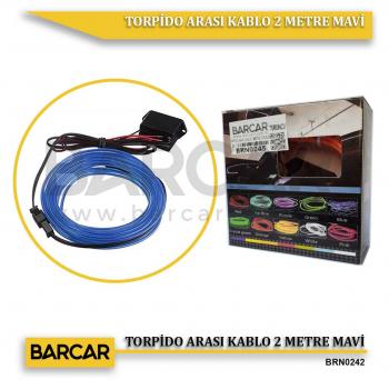 TORPİDO ARASI KABLO 2 METRE MAVİ