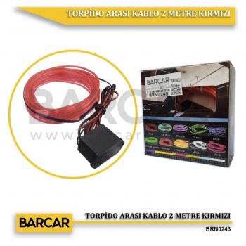 TORPİDO ARASI KABLO 2 METRE KIRMIZI