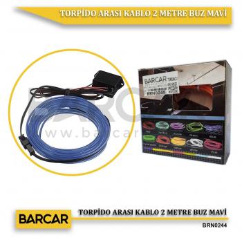 TORPİDO ARASI KABLO 2 METRE BUZ MAVİSİ