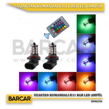 UZAKTAN KUMANDALI  H11 RGB LED AMPÜL