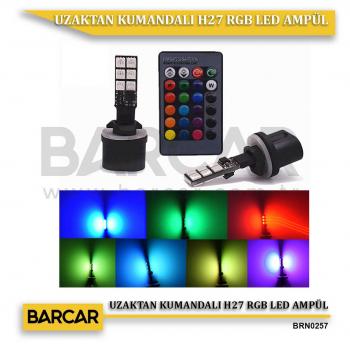 UZAKTAN KUMANDALI  H27 RGB LED AMPÜL