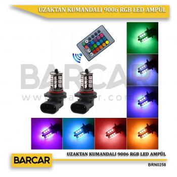 UZAKTAN KUMANDALI  9006 RGB LED AMPÜL