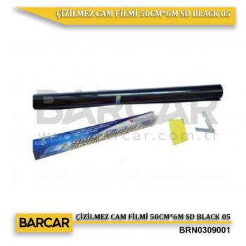 ÇİZİLMEZ CAM FİLMİ 50CM*6M SD BLACK 05