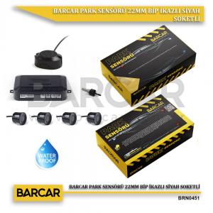 BARCAR PARK SENSÖRÜ 22MM BİP İKAZLI SİYAH