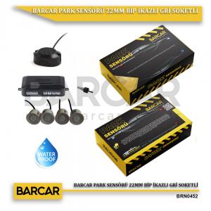 BARCAR PARK SENSÖRÜ 22MM BİP İKAZLI GRİ