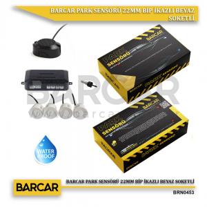 BARCAR PARK SENSÖRÜ 22MM BİP İKAZLI BEYAZ