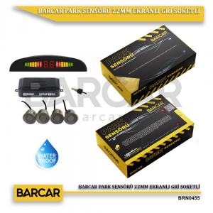 BARCAR PARK SENSÖRÜ 22MM EKRANLI GRİ