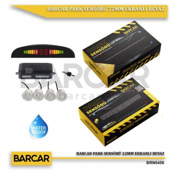 BARCAR PARK SENSÖRÜ 22MM EKRANLI BEYAZ