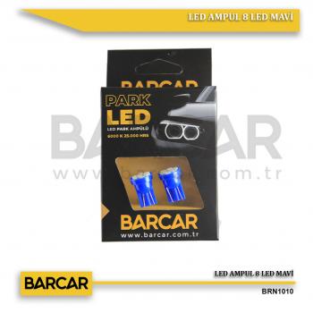 LED AMPUL 8 LED MAVİ