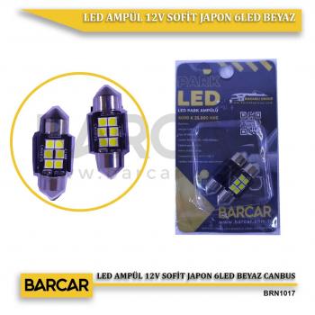 LED AMPÜL 12V SOFİT JAPON 6LED BEYAZ CANBUS