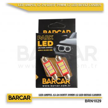 LED AMPUL 12-24 SOFIT 39MM 12 LED BEYAZ CANBUS