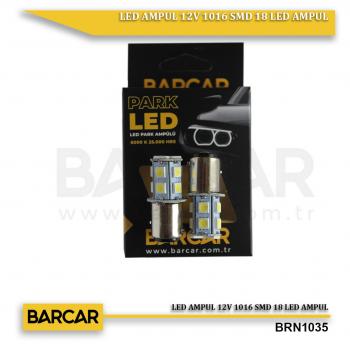 LED AMPUL 12V 1016 SMD 18 LED AMPUL