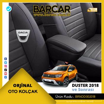 Dacia Duster 2018 ve Sonrası Orjinal Deri Oto Kolçak (Siyah)