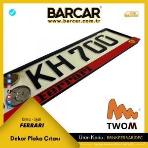 Ferrari Dekor Plakalık Çıtası (TWOM) (Kırmızı)