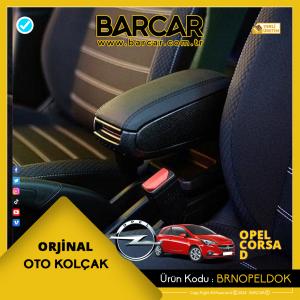 Opel Corsa D Orjinal Oto Kolçak Siyah Deri