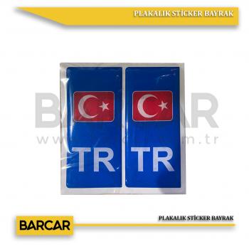 PLAKALIK STİCKER BAYRAK 1